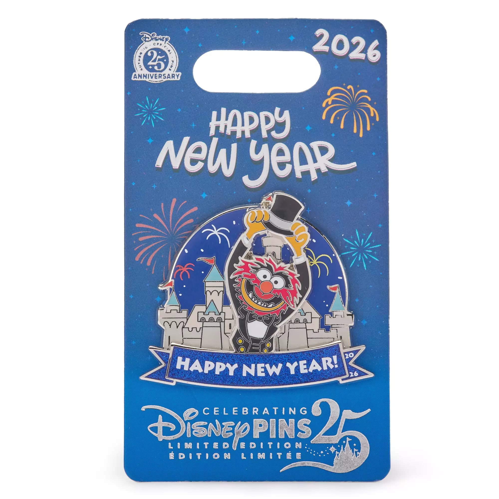 Animal ''Happy New Year 2026'' Pin – The Muppets – Limited Release