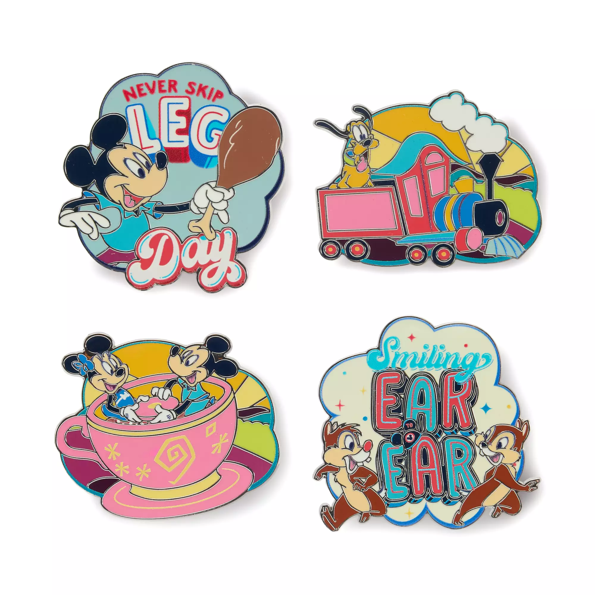 Mickey Mouse and Friends ''Best Day Ever'' Pin Set – Disney Parks Booster Set