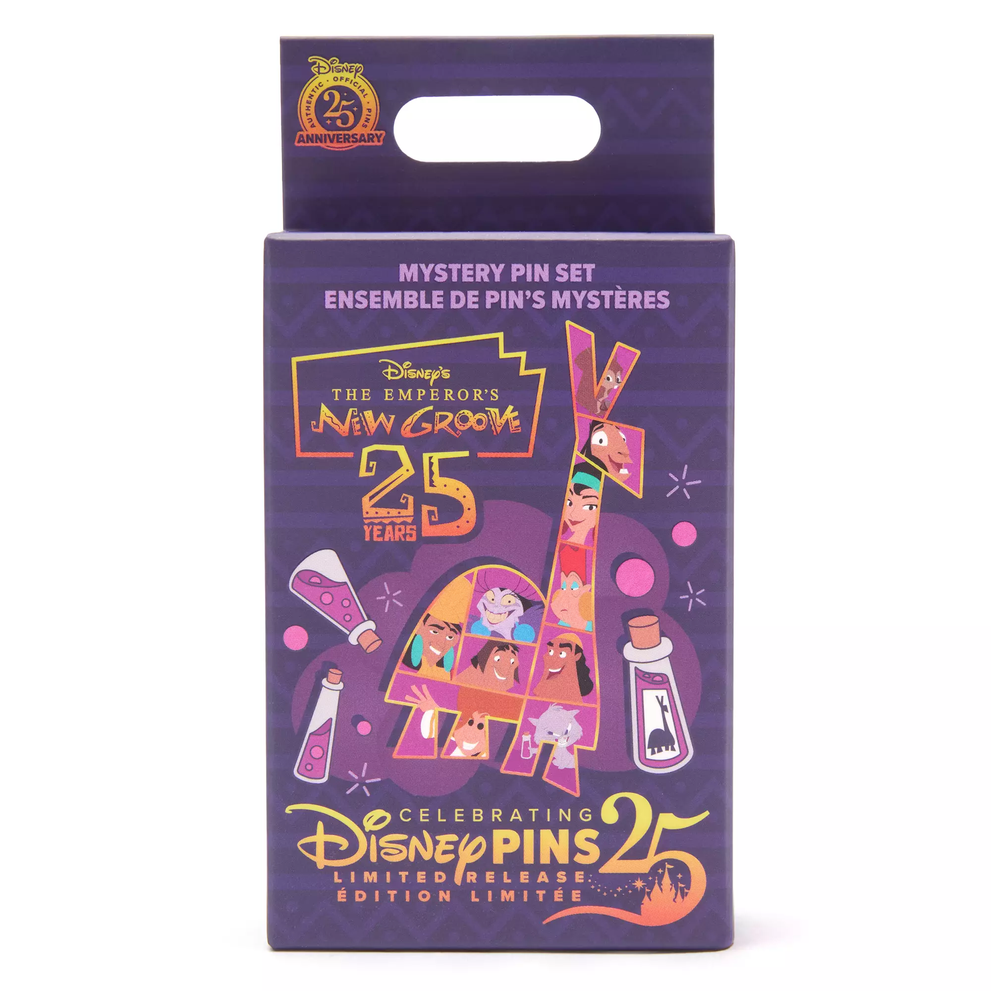 The Emperor's New Groove 25th Anniversary Mystery Pin Blind Pack – 2-Pc. – Limited Release Box Set