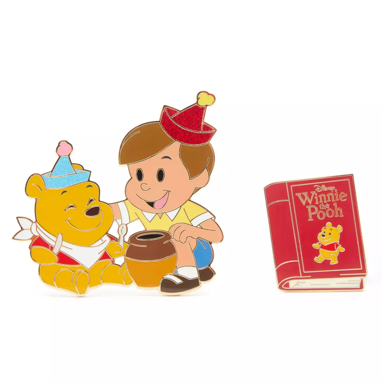 Winnie the Pooh and Christopher Robin Pin Set – Hundred Acre Wood Series – December Pins
