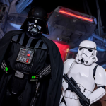 Darth Vader in Star Wars Galaxy’s Edge at Disneyland