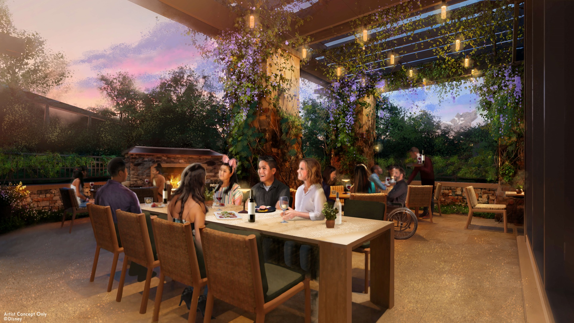 Napa Rose Rendering Outdoor Terrace Patio