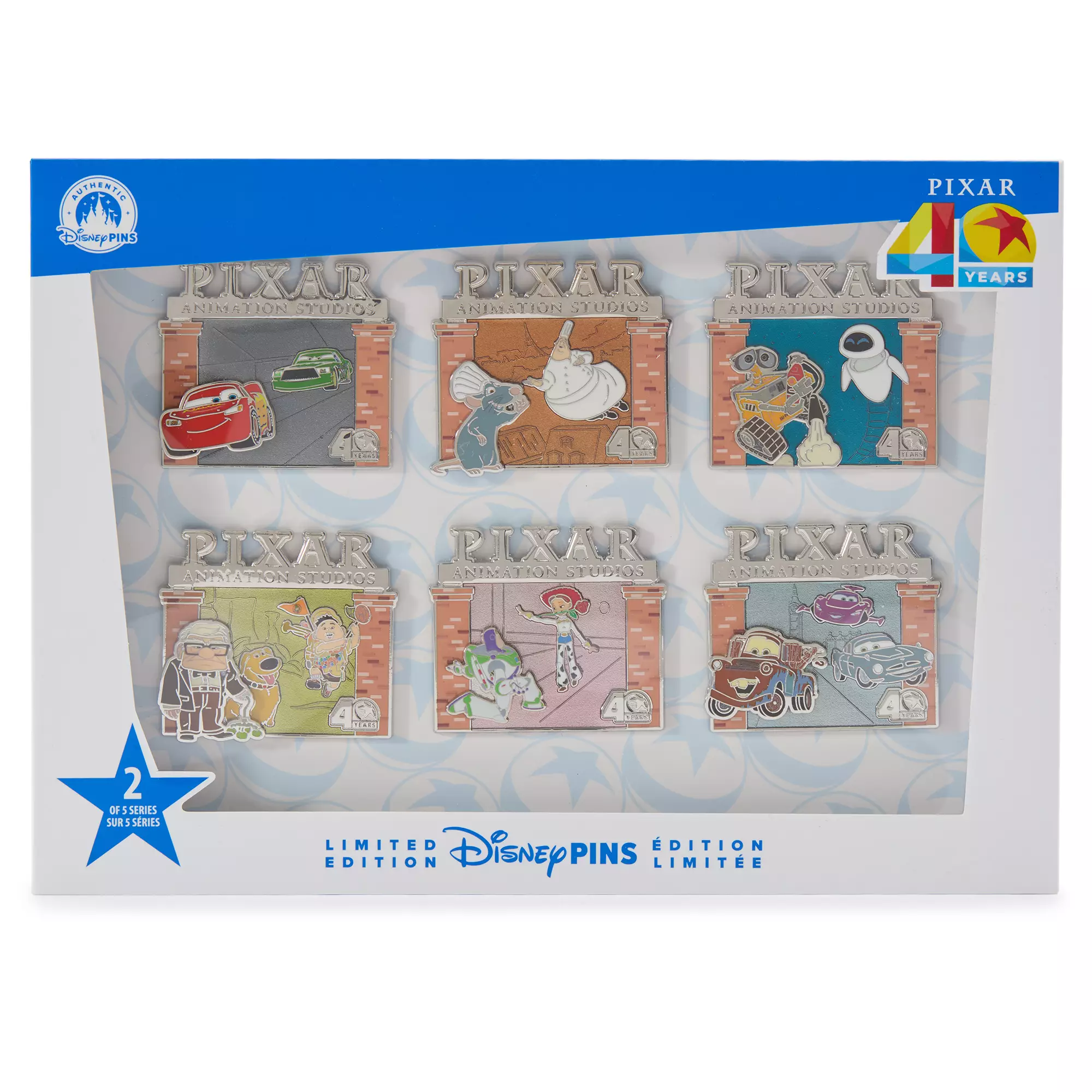Pixar Animation Studios 40 Years Pin Set 2 – Limited Edition