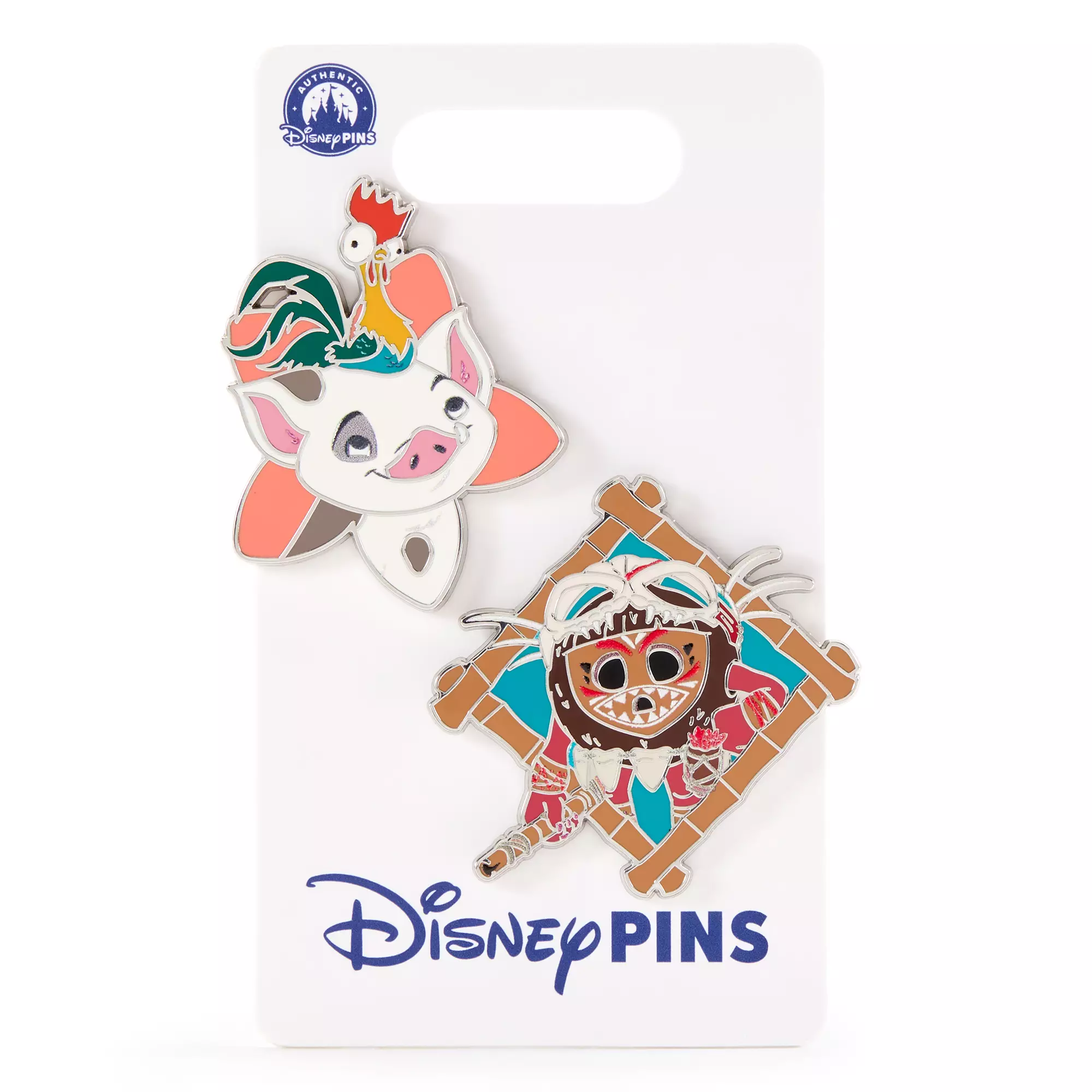 Pua, Heihei and Kakamora Pin Set on Card – Moana
