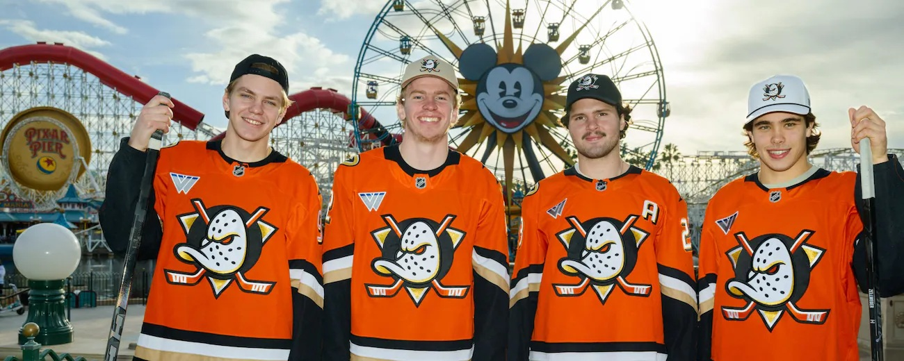 Anaheim Ducks Days Hockey Team at Disney California Adventure Park