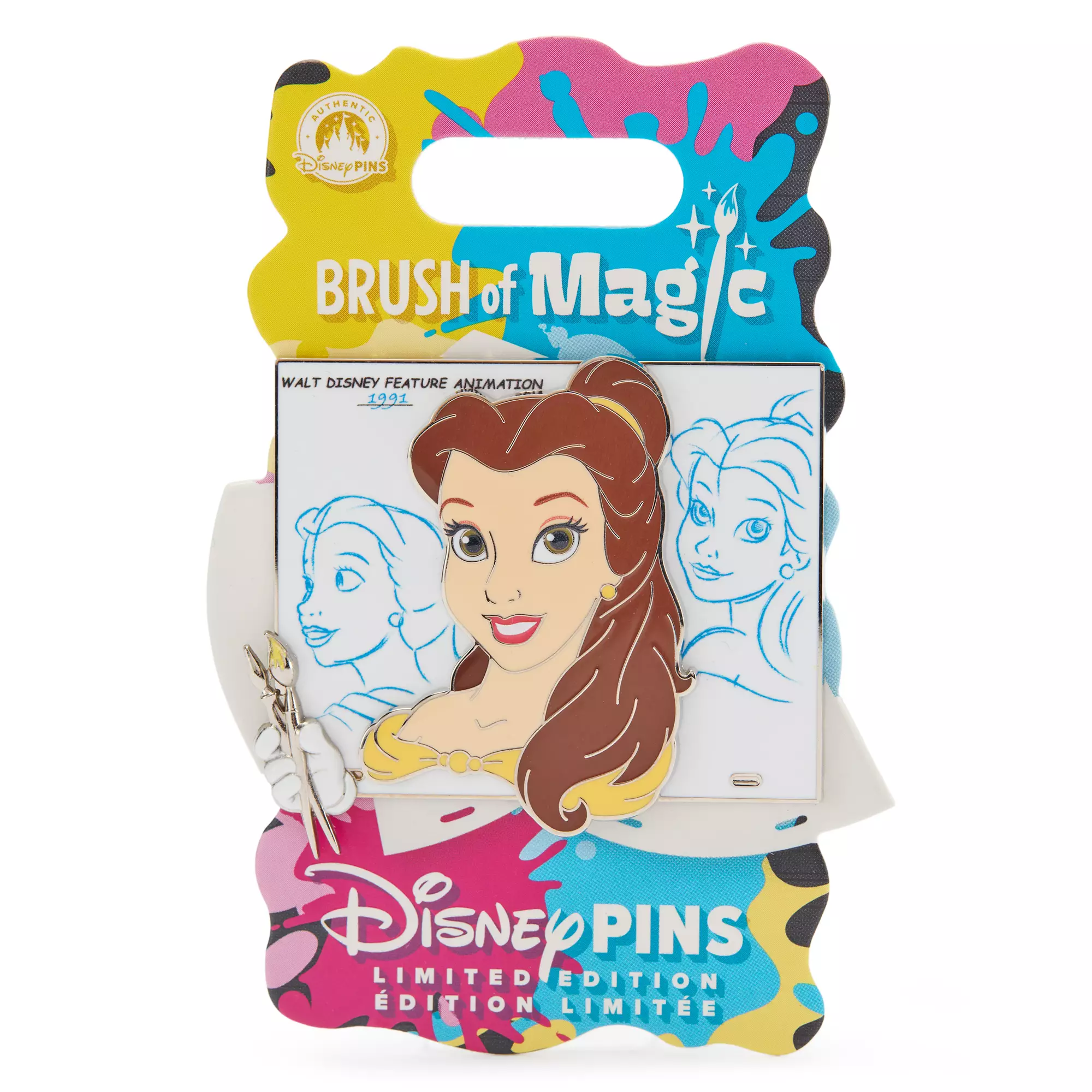 Belle Pin – Beauty and the Beast – Brush of Magic – Limited Edition