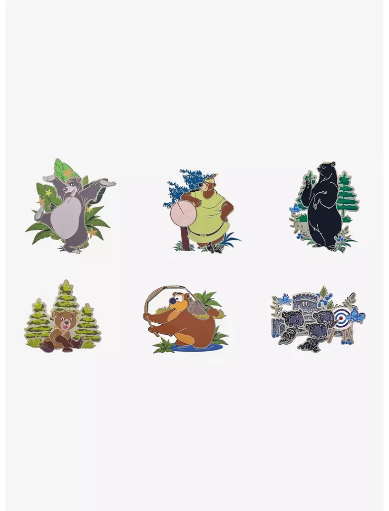 Disney Bears Blind Box Enamel Pin Set