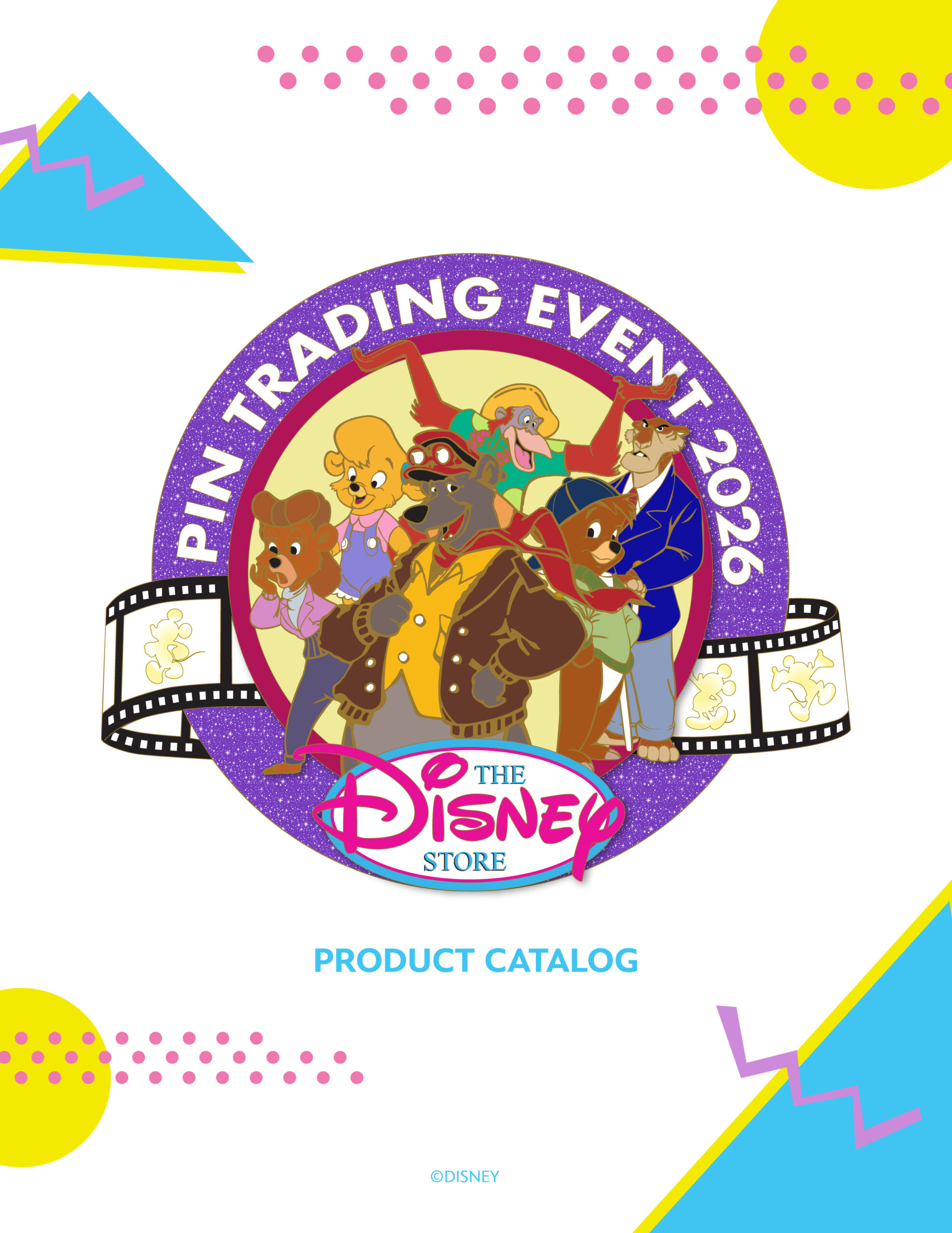 Disney Store Times Square Pin Trading Event Catalog Page 1