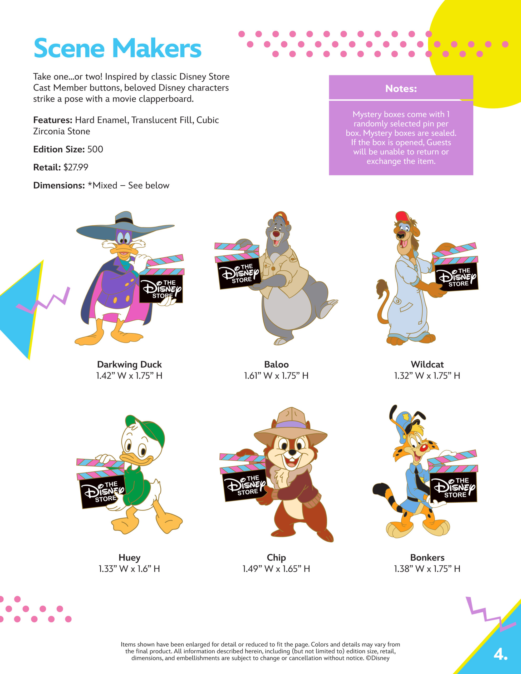 Disney Store Times Square Pin Trading Event Catalog Page 4