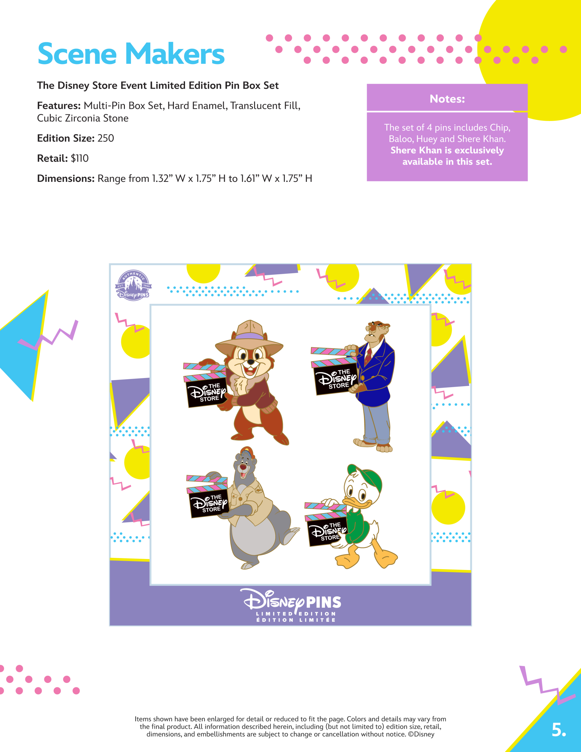 Disney Store Times Square Pin Trading Event Catalog Page 5