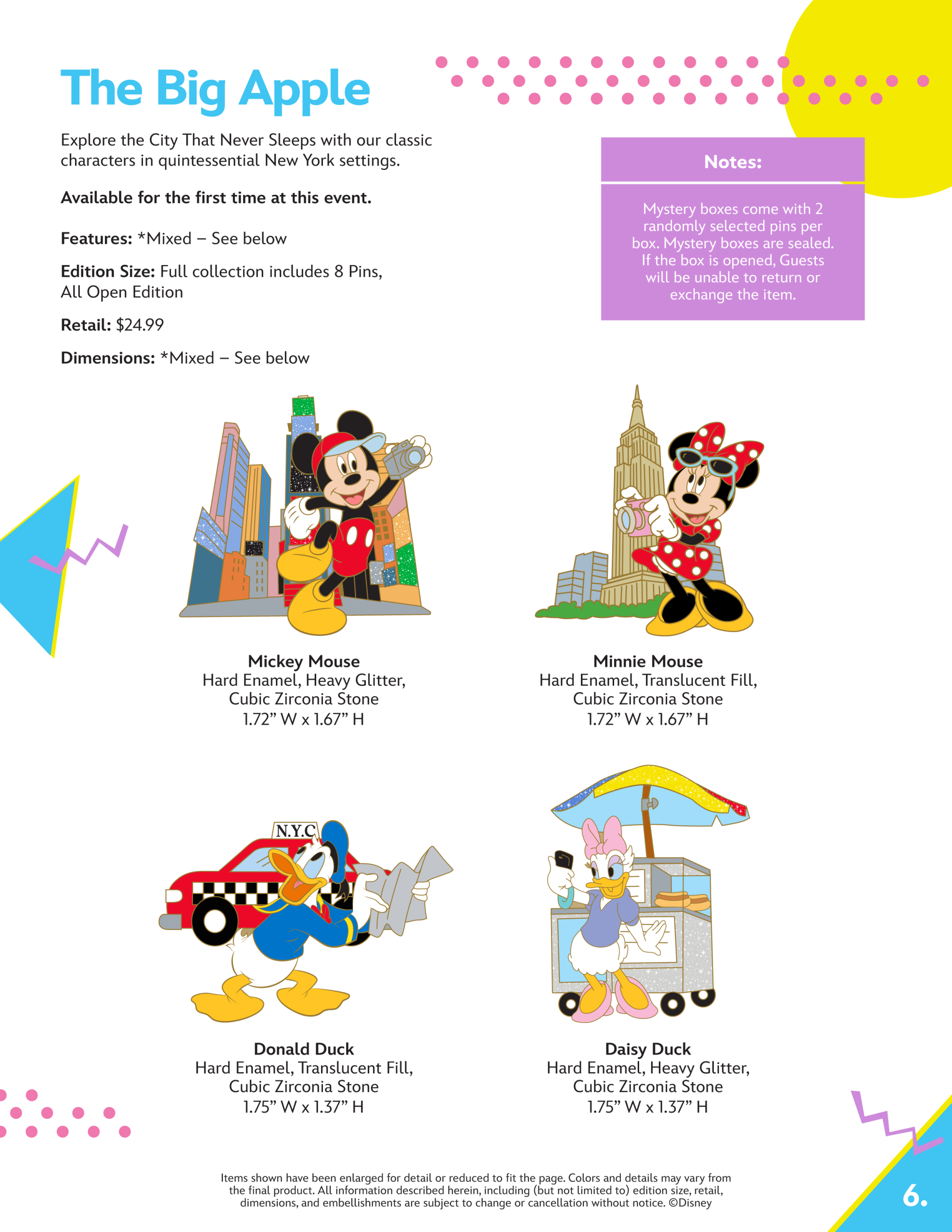 Disney Store Times Square Pin Trading Event Catalog Page 6