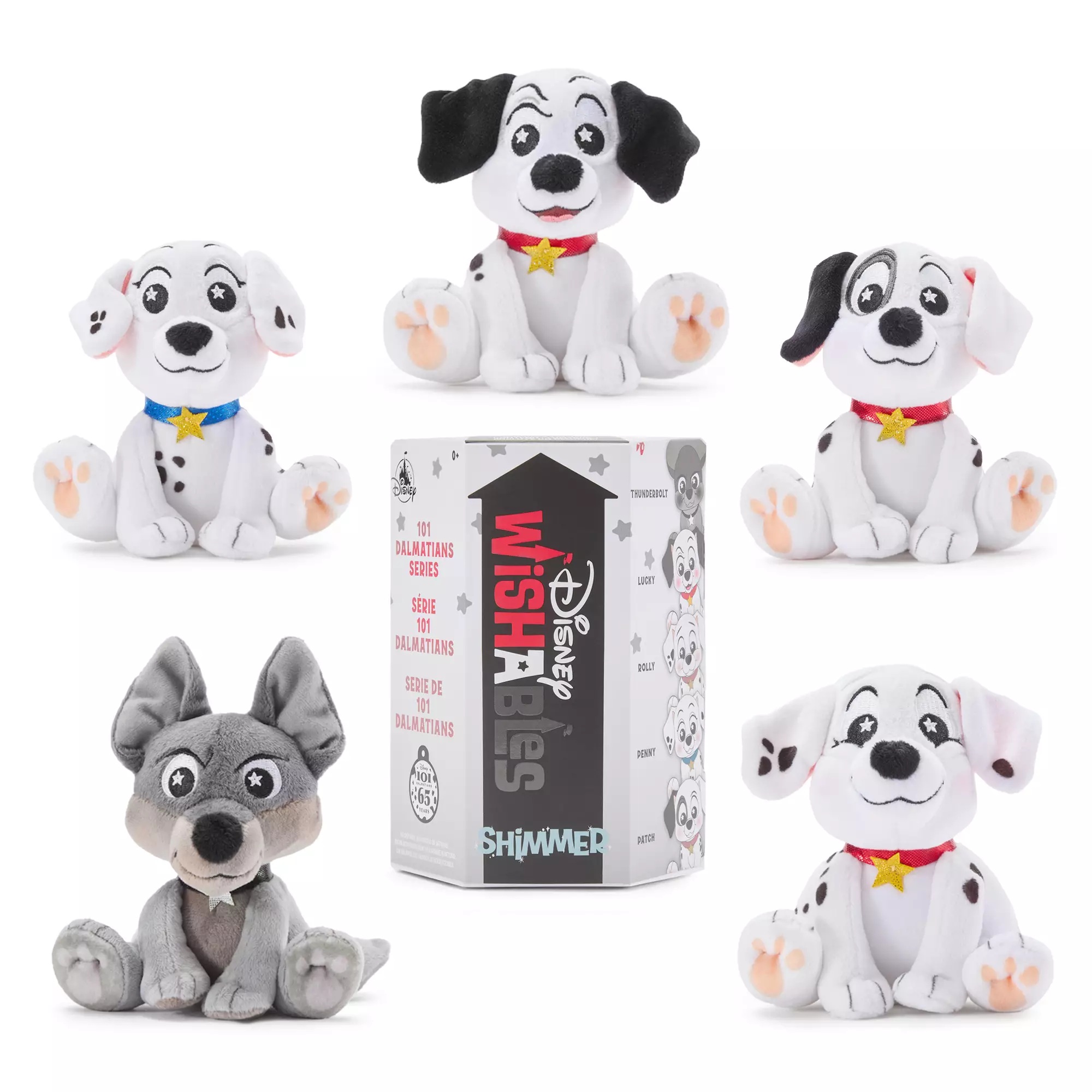 Disney Wishables Shimmer Mystery Plush Blind Pack – 101 Dalmatians – 4'' – Limited Release Assortment