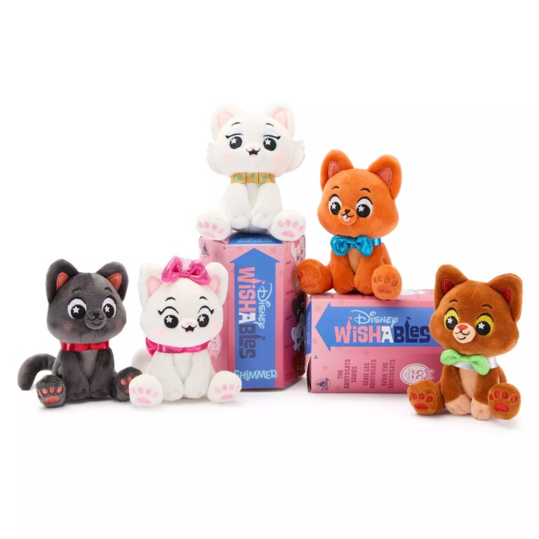 Disney Wishables Shimmer Mystery Plush Blind Pack – The Aristocats 55th Anniversary – 5'' – Limited Release Assortment