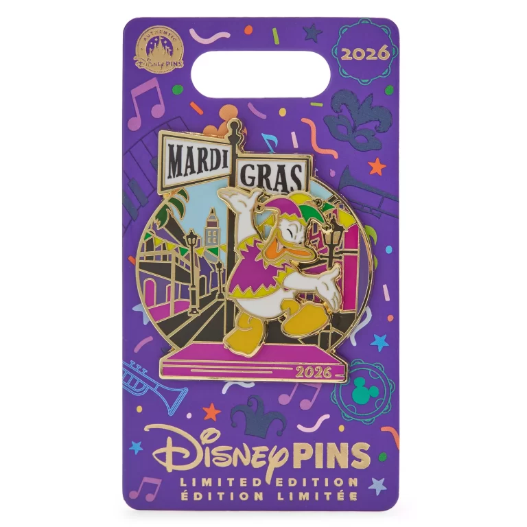 Donald Duck Mardi Gras 2026 Pivot Pin – Limited Edition