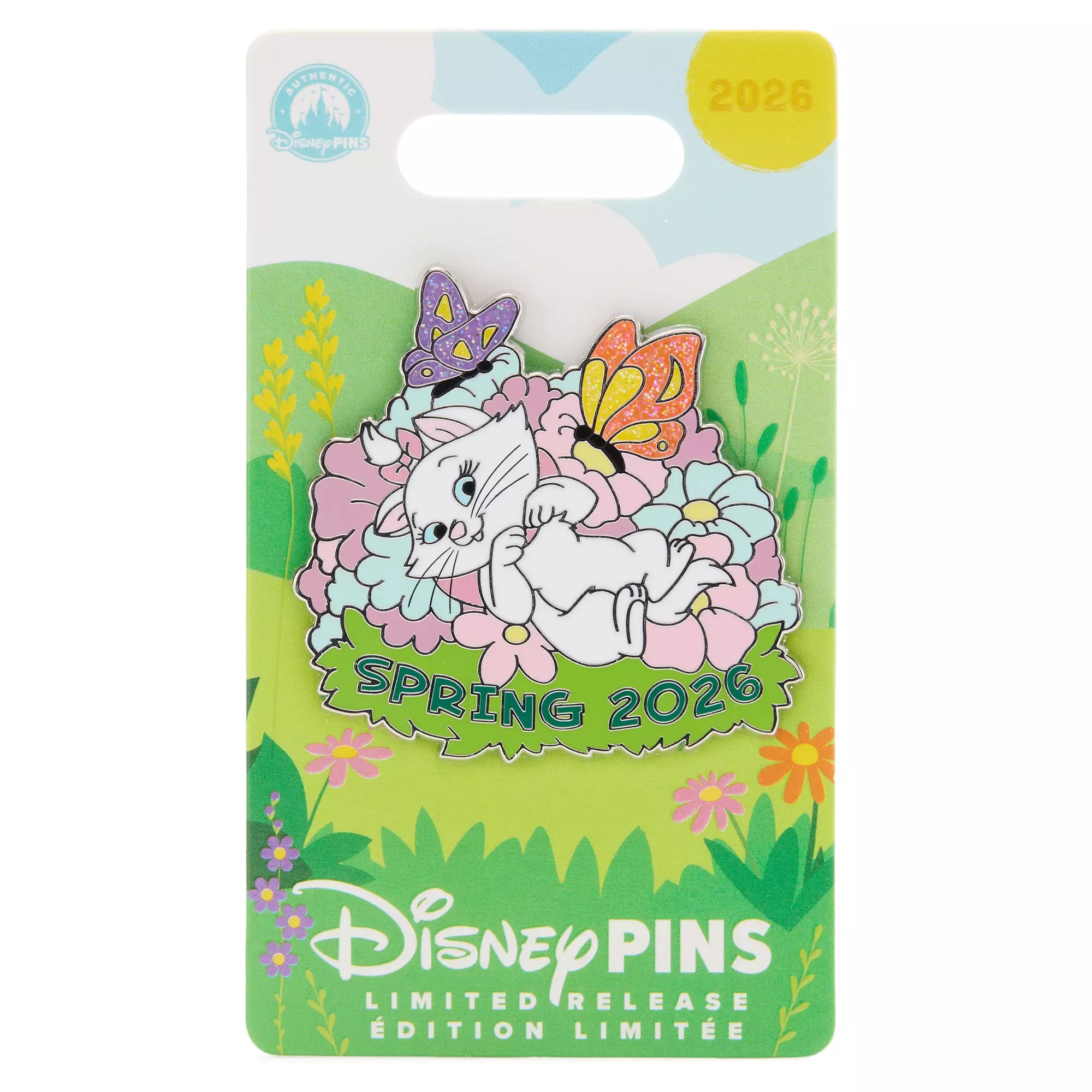 Marie Spring 2026 Pin – The Aristocats – Limited Release Pin on Card