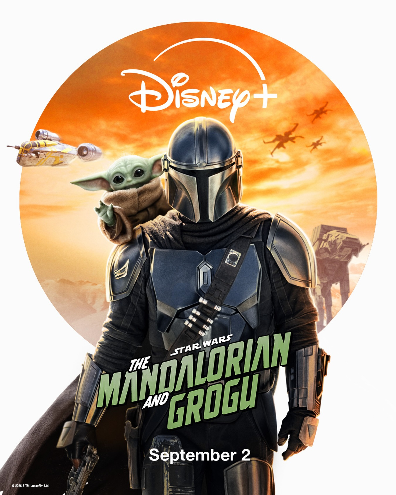 The Mandalorian and Grogu on Disney Plus