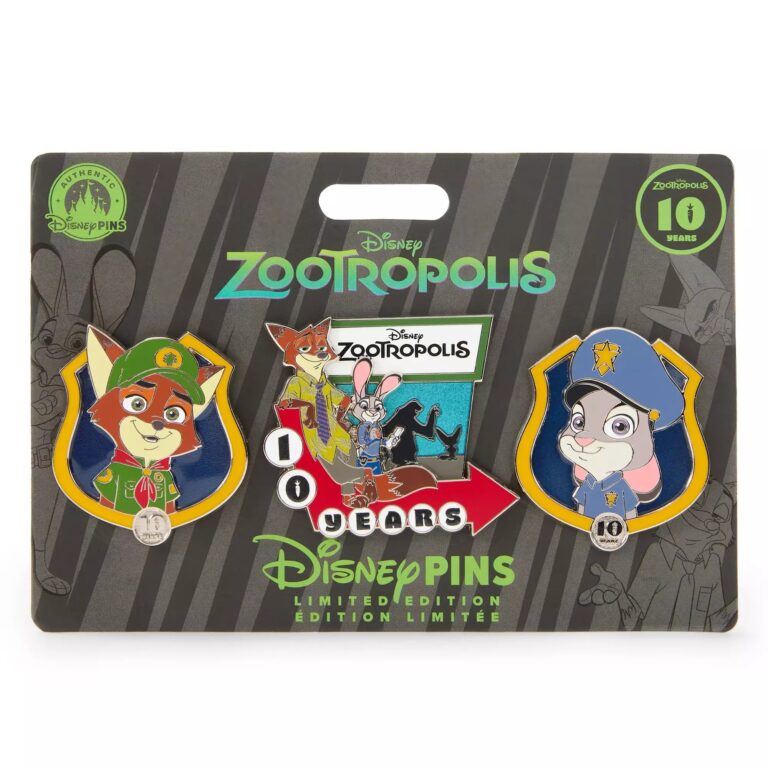 Zootopia 10th Anniversary Pin Set – Limited Edition
