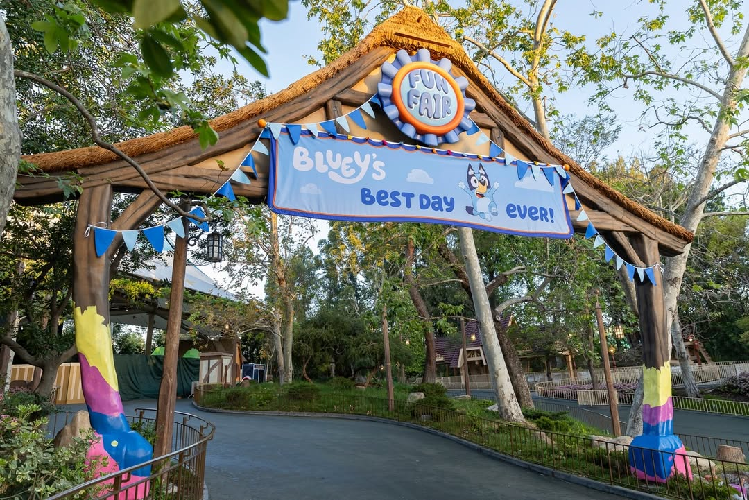 Bluey's Best Day Ever! Marquee at Disneyland