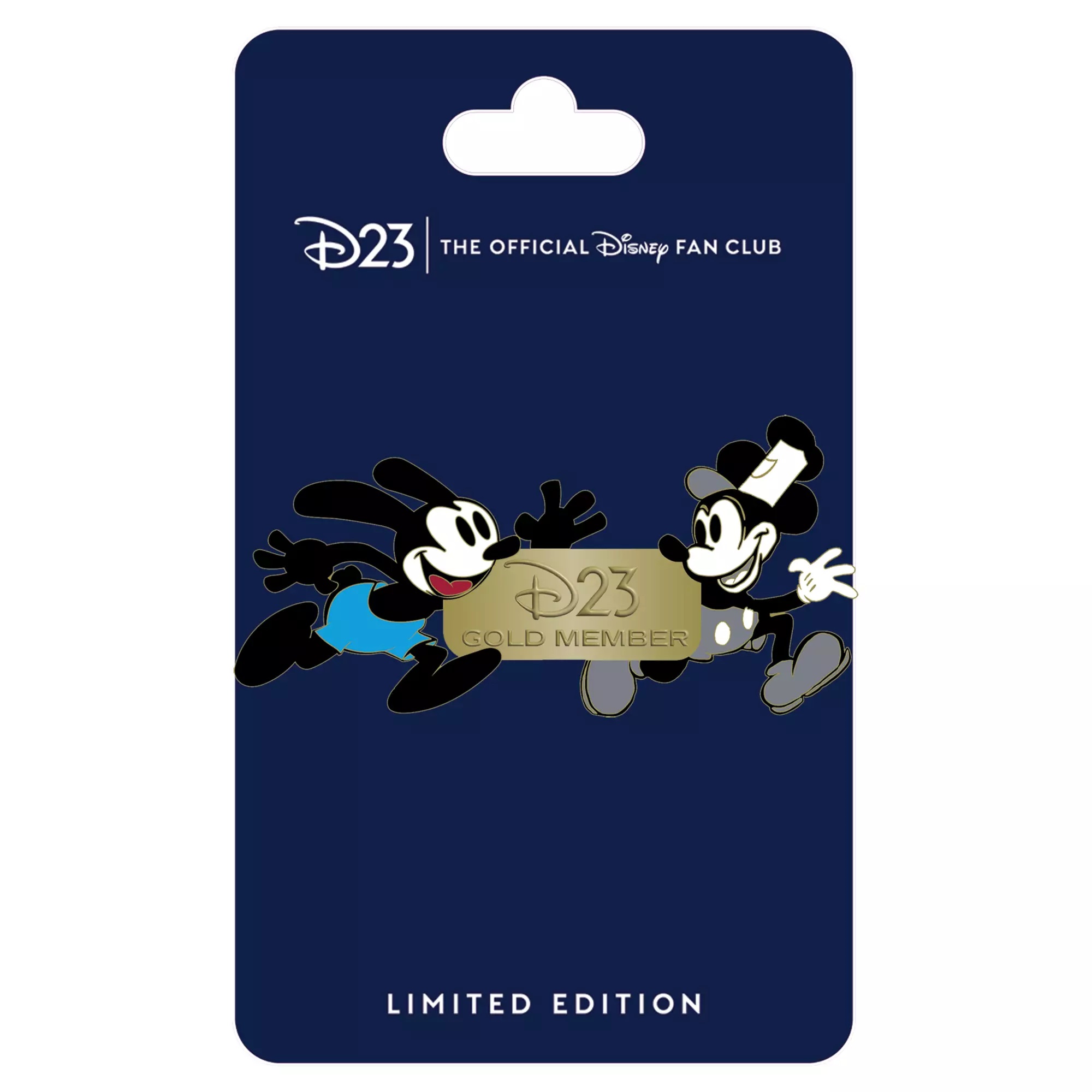 D23-Exclusive D23 17th Anniversary Pin – Oswald the Lucky Rabbit and Mickey Mouse as Steamboat Willie – Limited Edition Pin