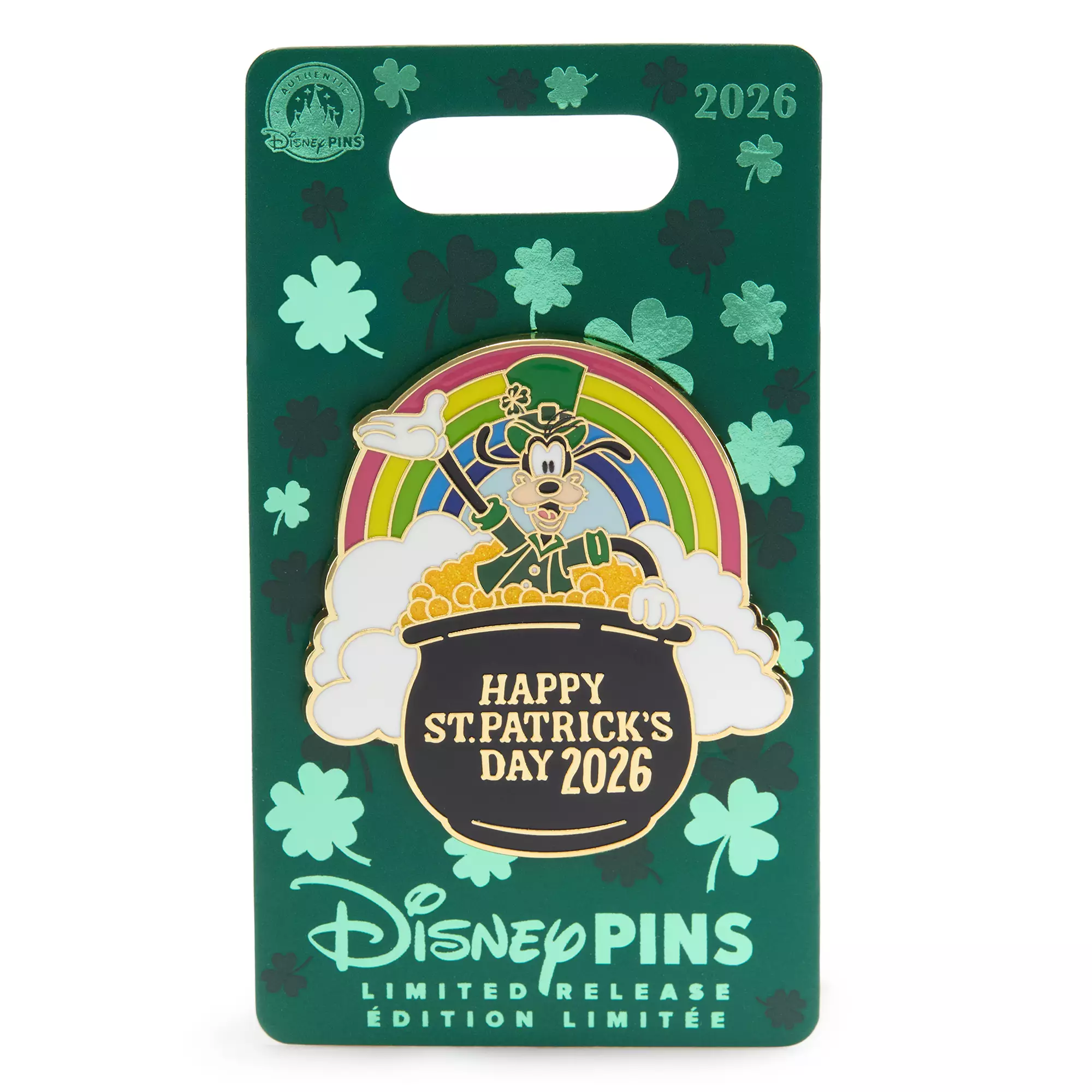 Goofy St. Patrick's Day 2026 Pin – Limited Release