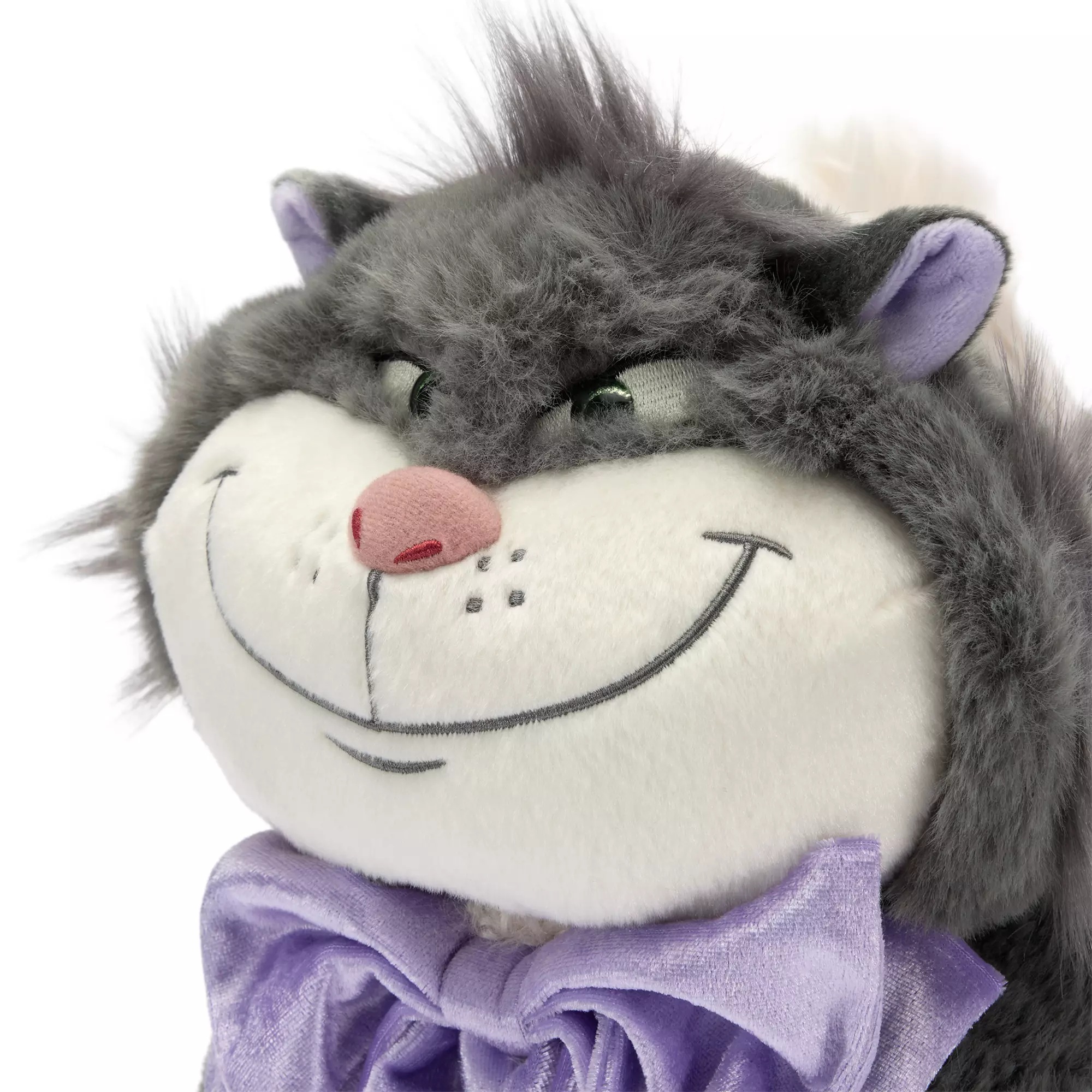 Lucifer Plush with Bow – Cinderella – Face Closeup – Disney Store Japan