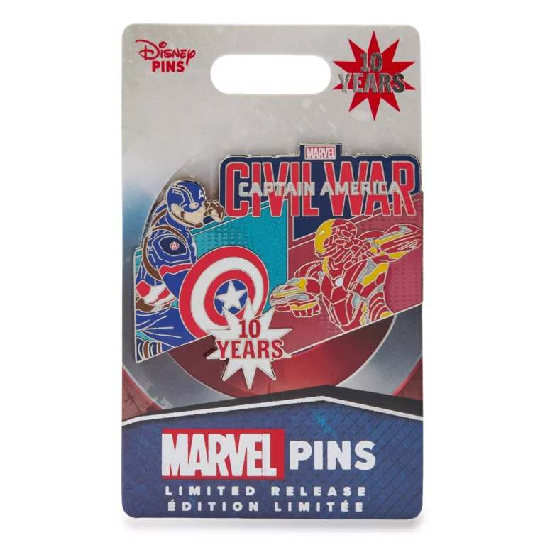 Captain America Civil War 10th Anniversary Pin – Limited Release