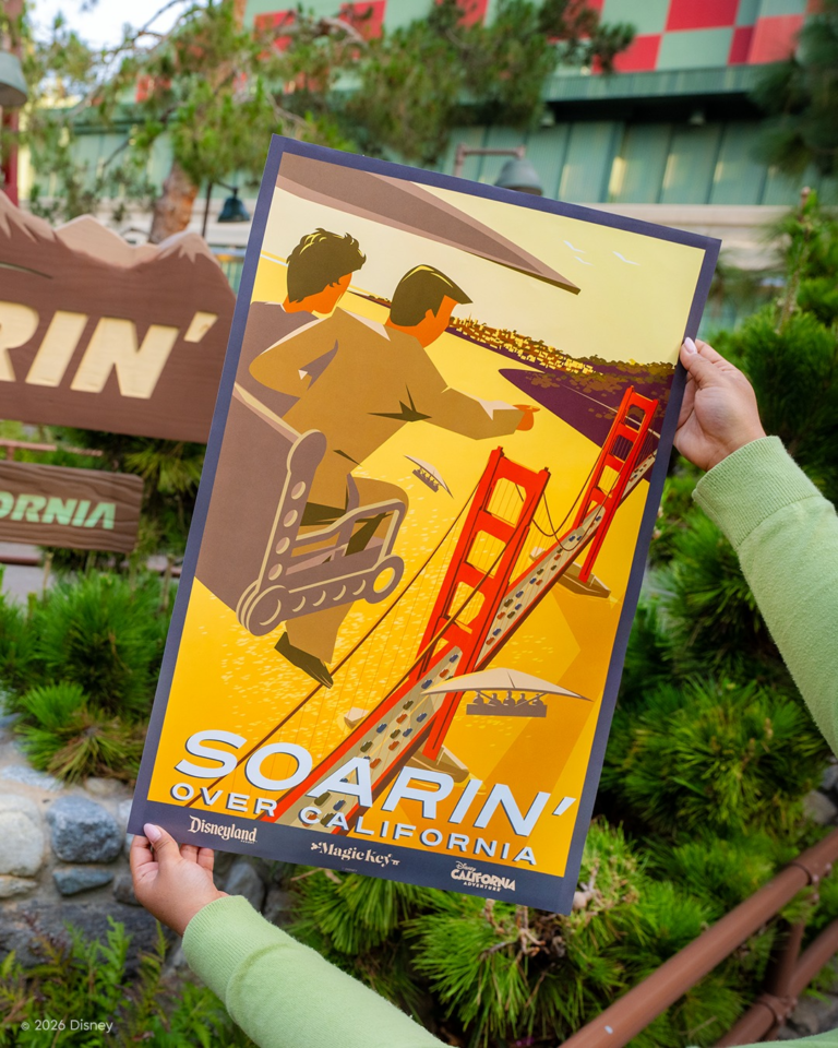 Disneyland Magic Key Soarin' Over California Poster