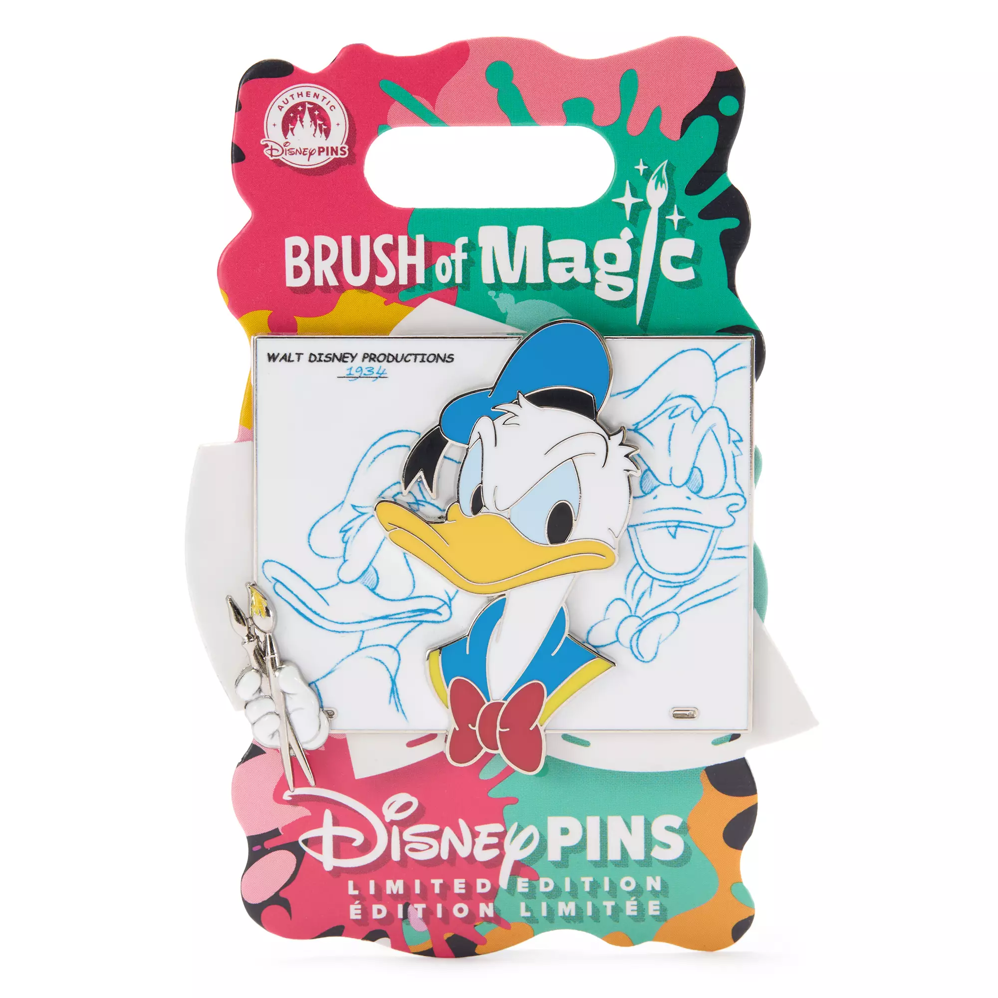 Donald Duck Pin – Brush of Magic – Limited Edition