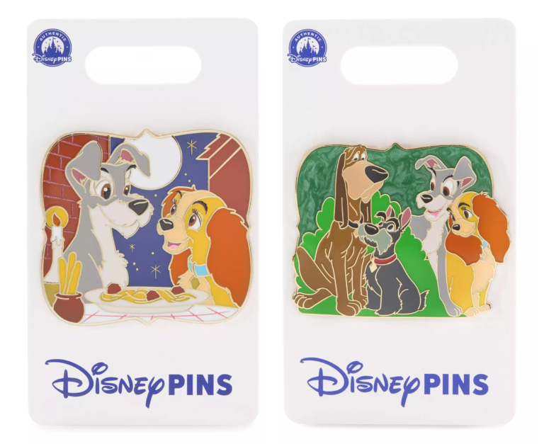 Lady and the Tramp Open Edition Pins at Disney Parks