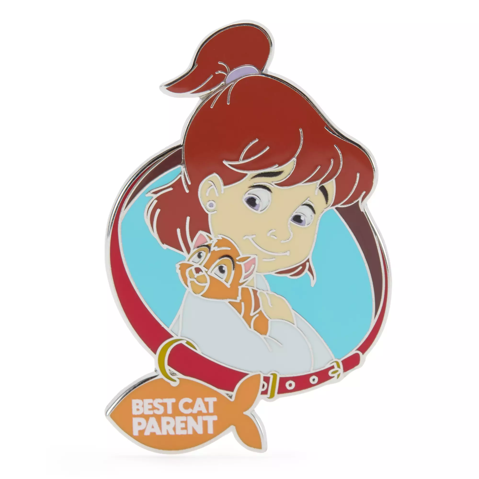 Oliver and Jenny ''Best Cat Parent'' Pin – Oliver & Company Pin