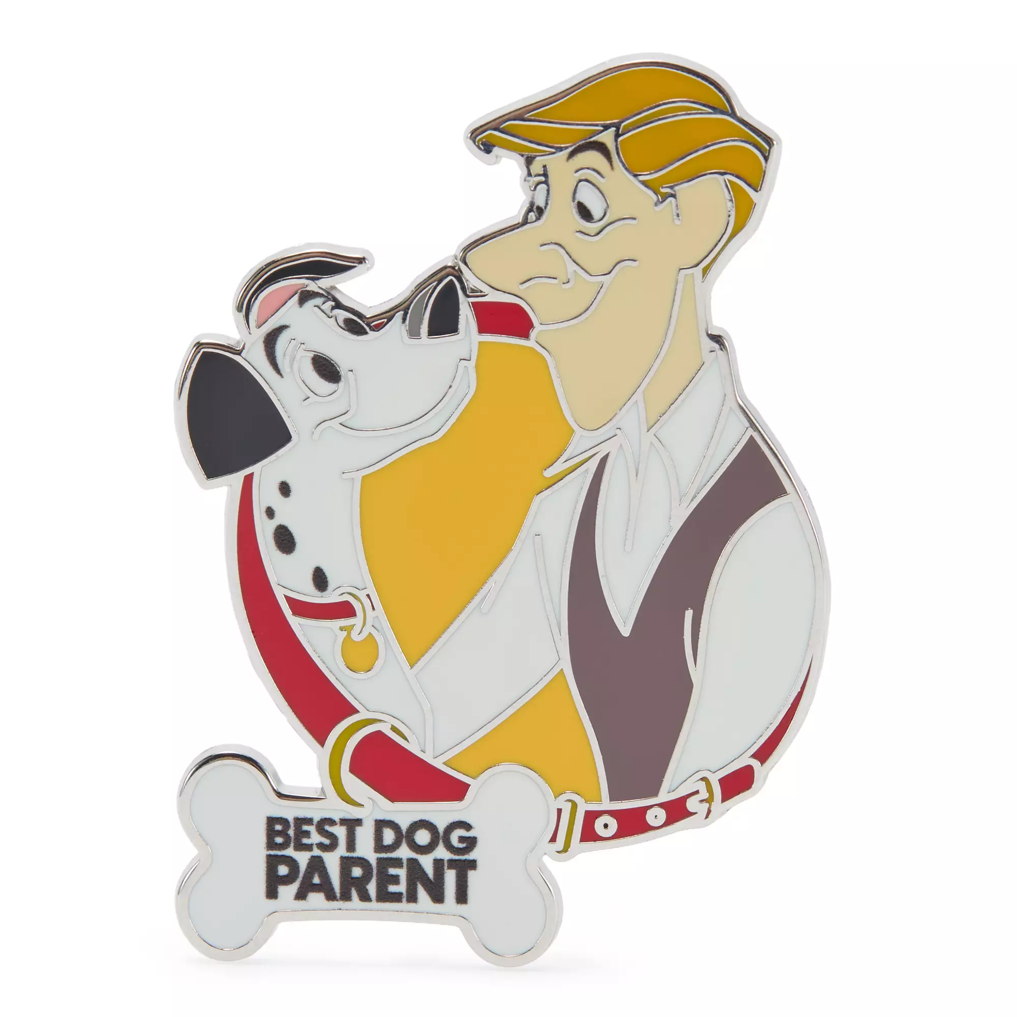 Pongo and Roger Radcliffe ''Best Dog Parent'' Pin – 101 Dalmatians Pin