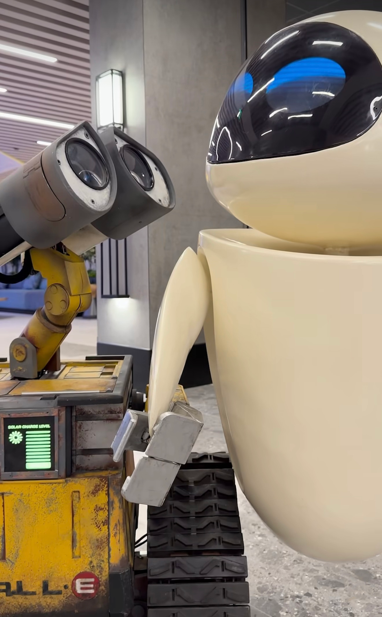 WALL-E and EVE at Pixar Place