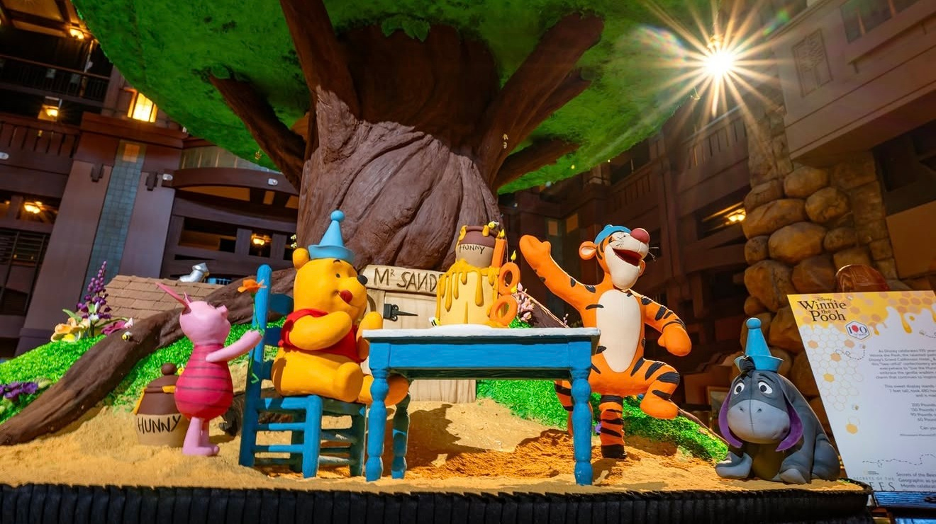 Winnie the Pooh Display at Disney's Grand Californian Resort & Spa