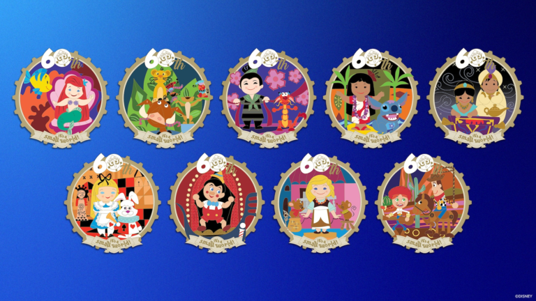 D23 Exclusive it's a small world 60th Anniversary Pins