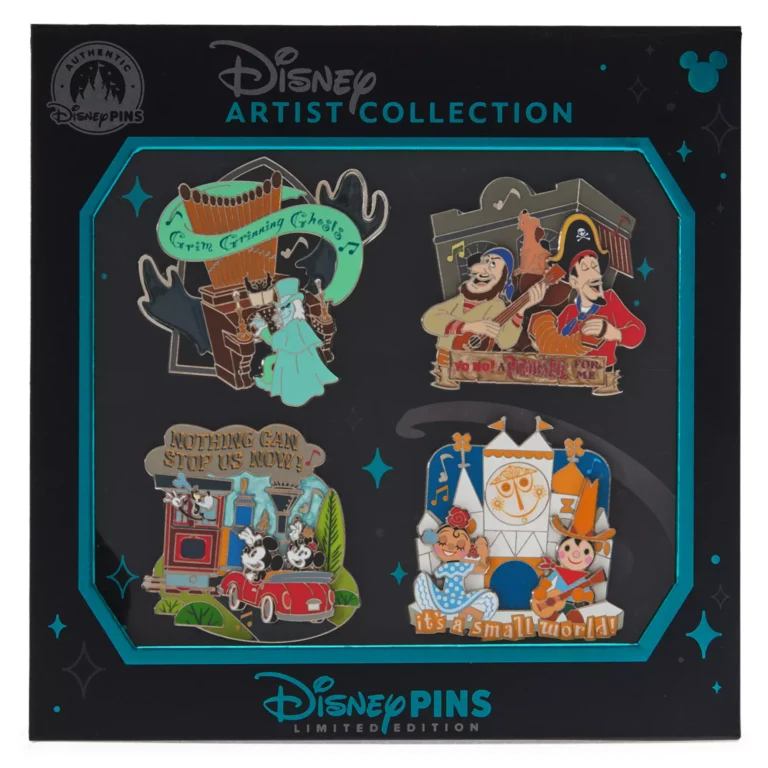 Disney Attractions Songs Pin Set – Disney Artist Collection by Robert Schilling and Jason Peltz – Limited Edition