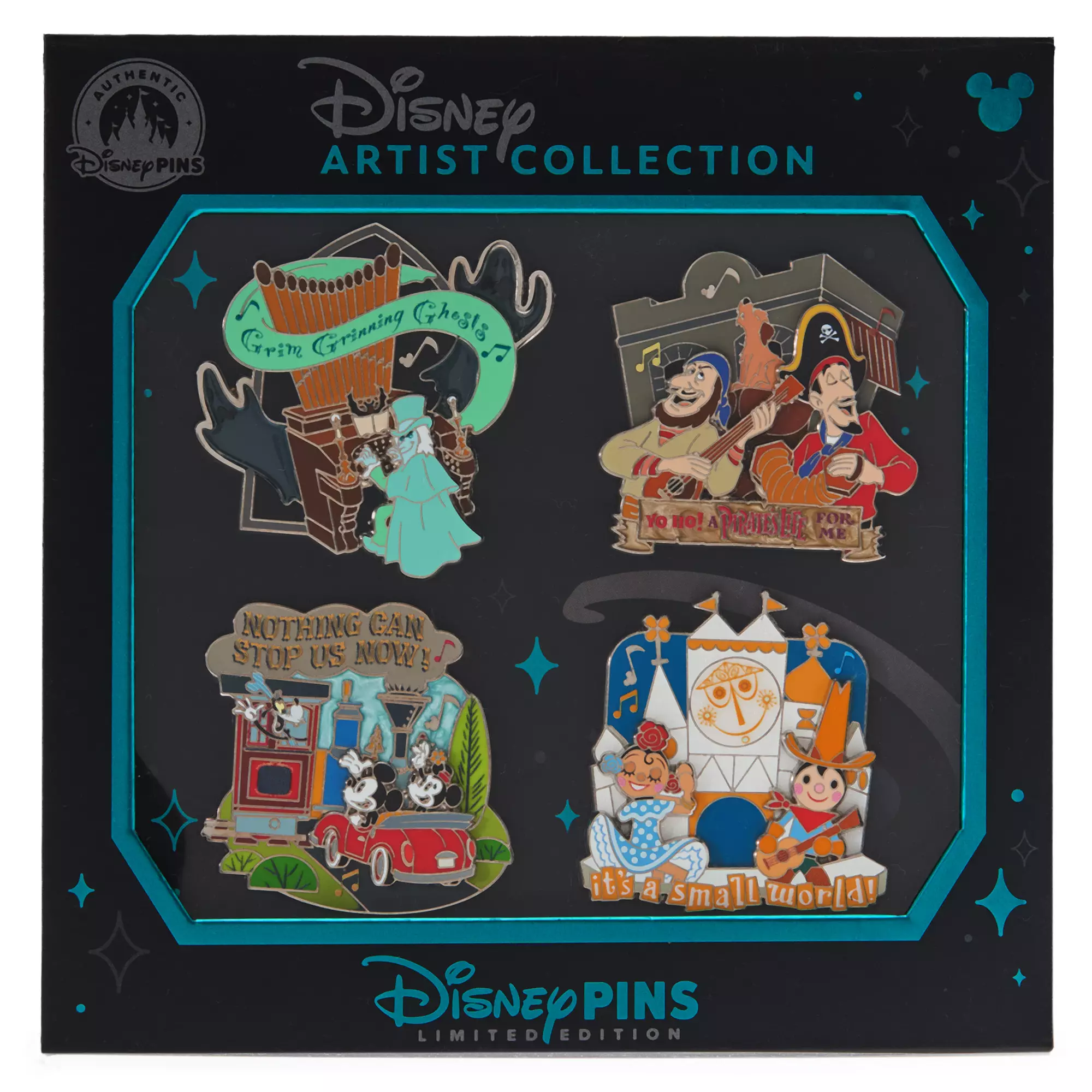 Disney Attractions Songs Pin Set – Disney Artist Collection by Robert Schilling and Jason Peltz – Limited Edition