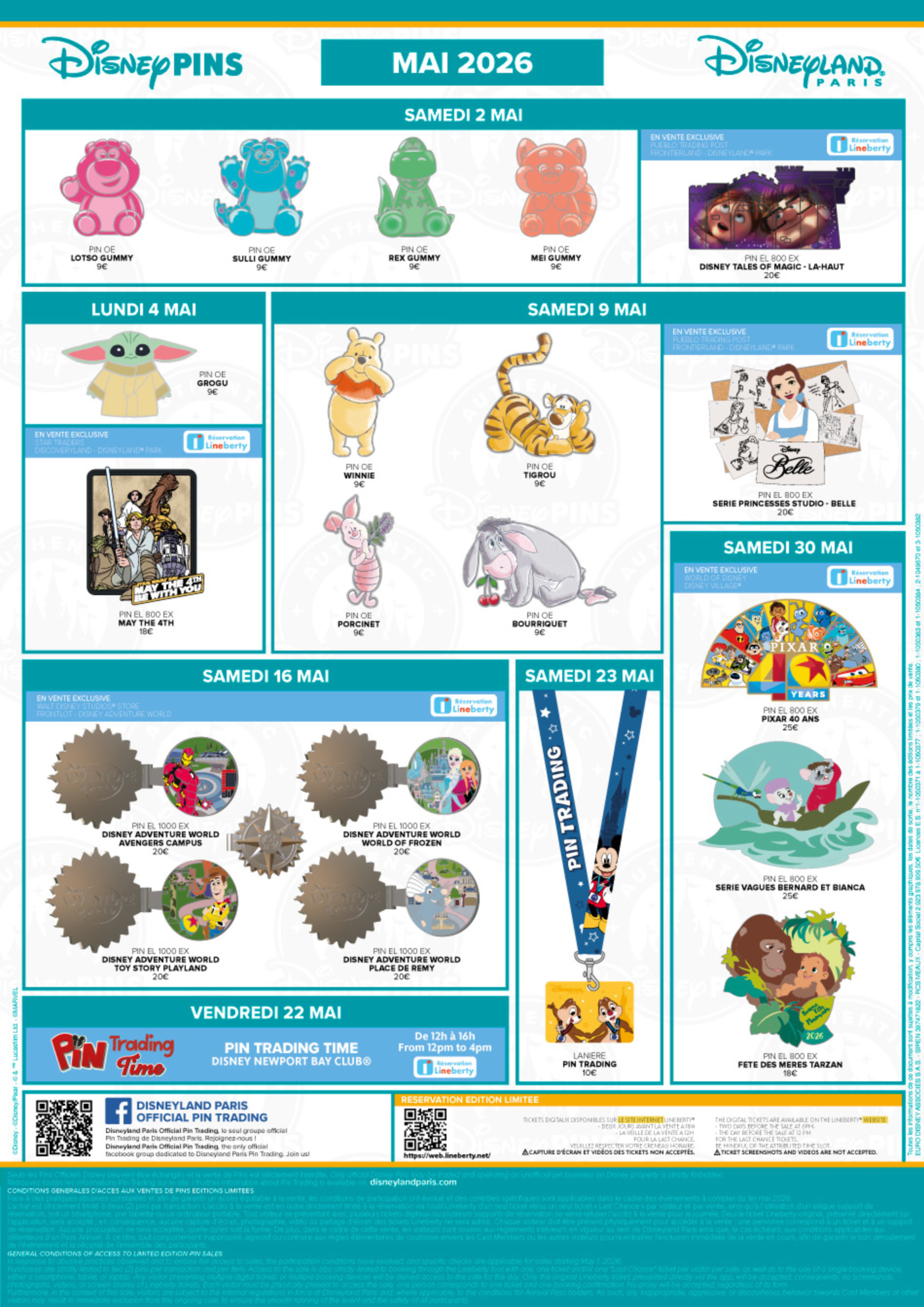 Disneyland Paris May 2026 Pin Release Schedule