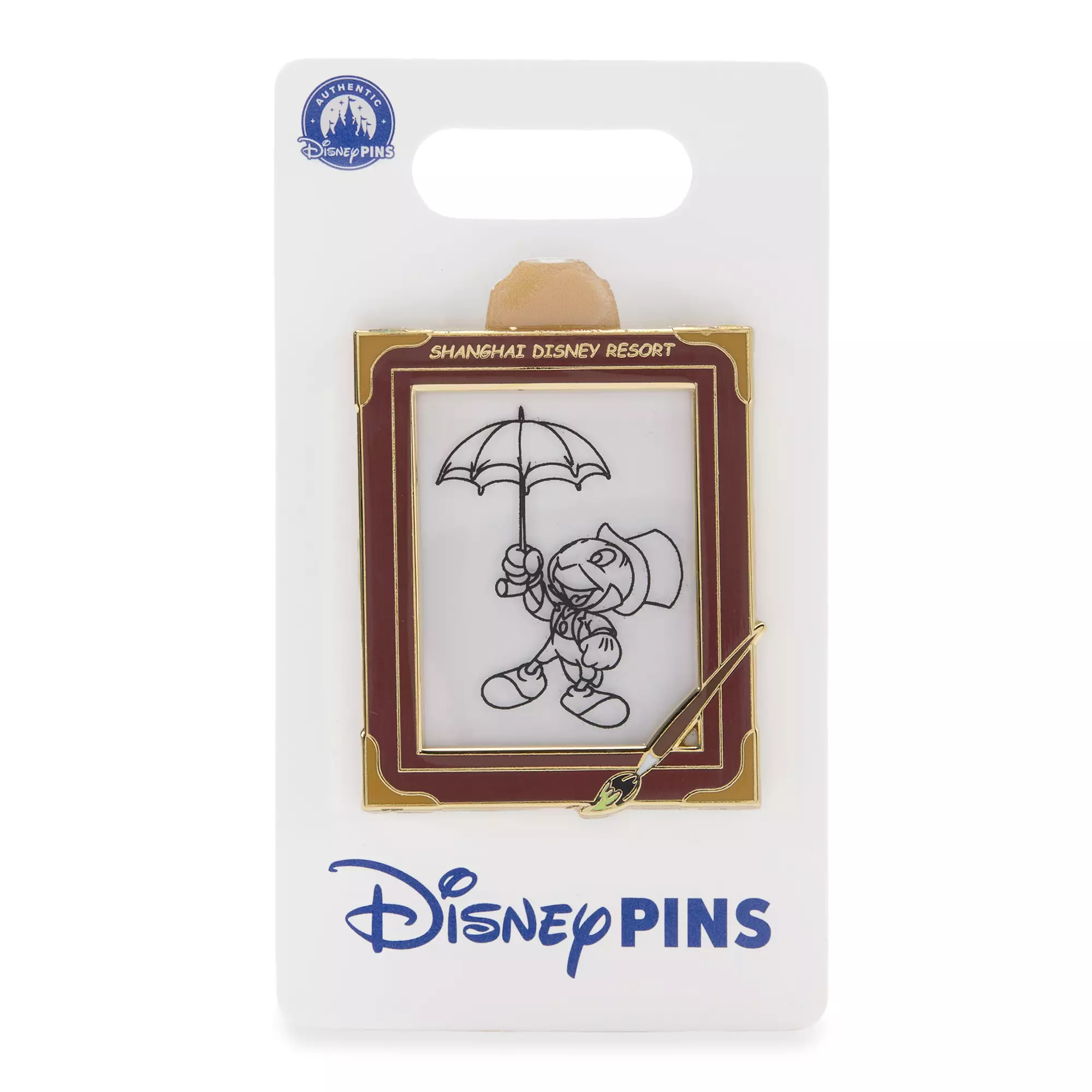 Jiminy Cricket Slider Pin – Pinocchio – Shanghai Disney Resort