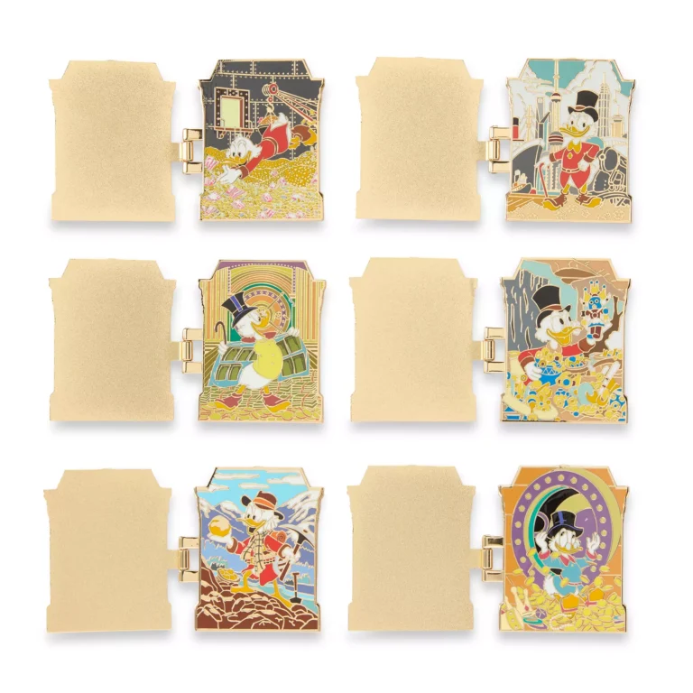 Scrooge McDuck Hinged Mystery Pin Blind Pack – Duck Tales Open Pins