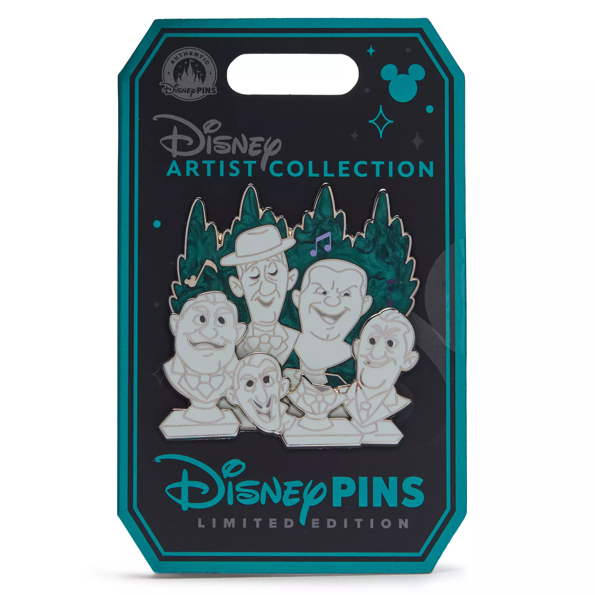 Singing Busts Pin – The Haunted Mansion – Disney Artist Collection by Robert Schilling and Jason Peltz – Limited Edition