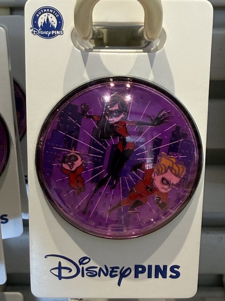Violet, Dash and Jack-Jack Domed Pin – The Incredibles OE Pin