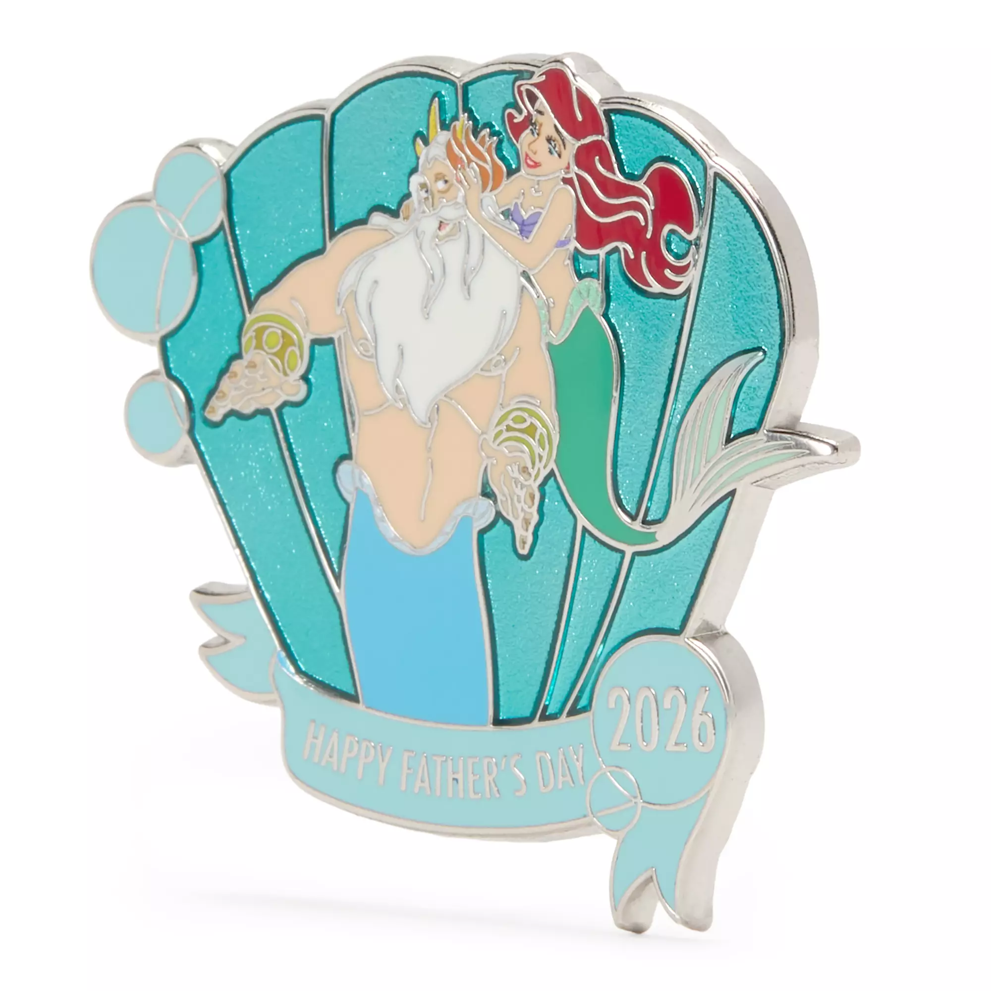 Ariel and King Triton Father's Day 2026 Pin – The Little Mermaid – Limited Release Pin-1