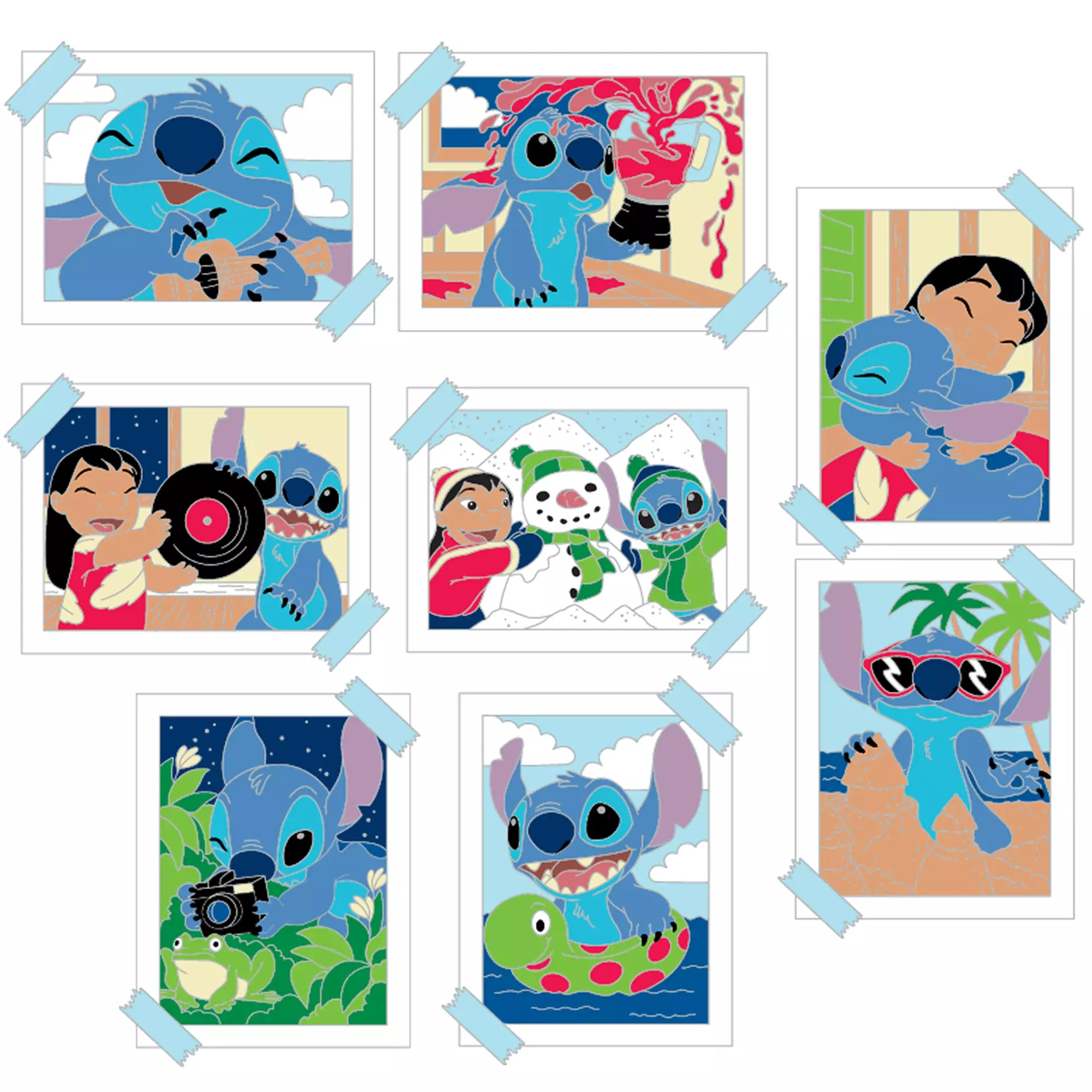 Lilo & Stitch Photographs Mystery Pin Blind Box Pin Set