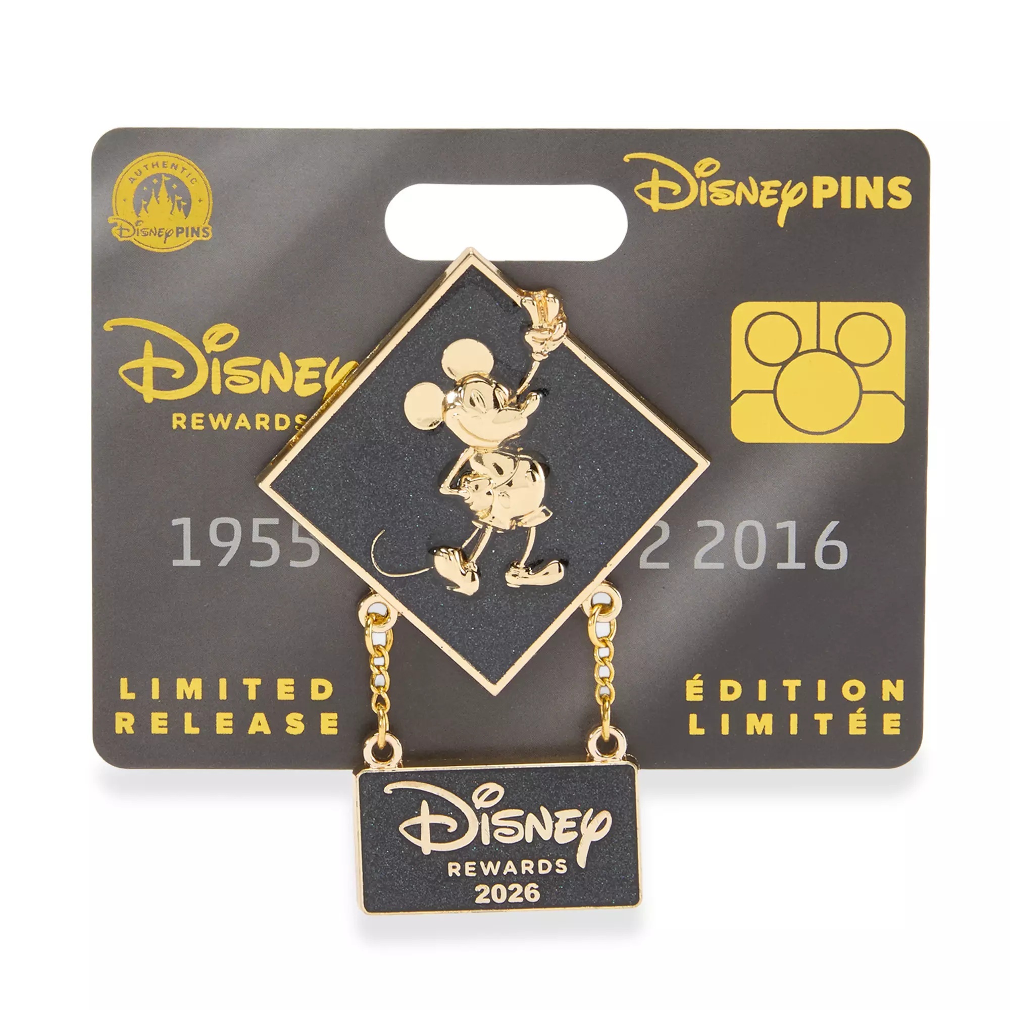 Mickey Mouse Dangler Pin – Disney Rewards 2026 – Disney® Visa® Cardmember Exclusive – Limited Release
