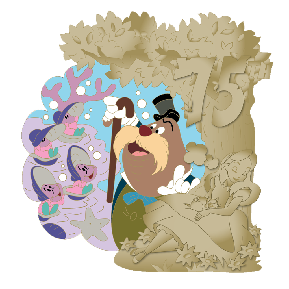Alice in Wonderland 75th Anniversary Pin – The Walrus & The Oysters