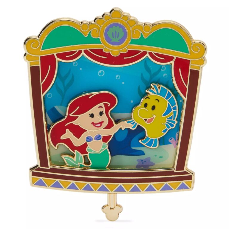 Ariel and Flounder Slider Pin – The Little Mermaid – Disney Magical Theater – Limited Edition Pin