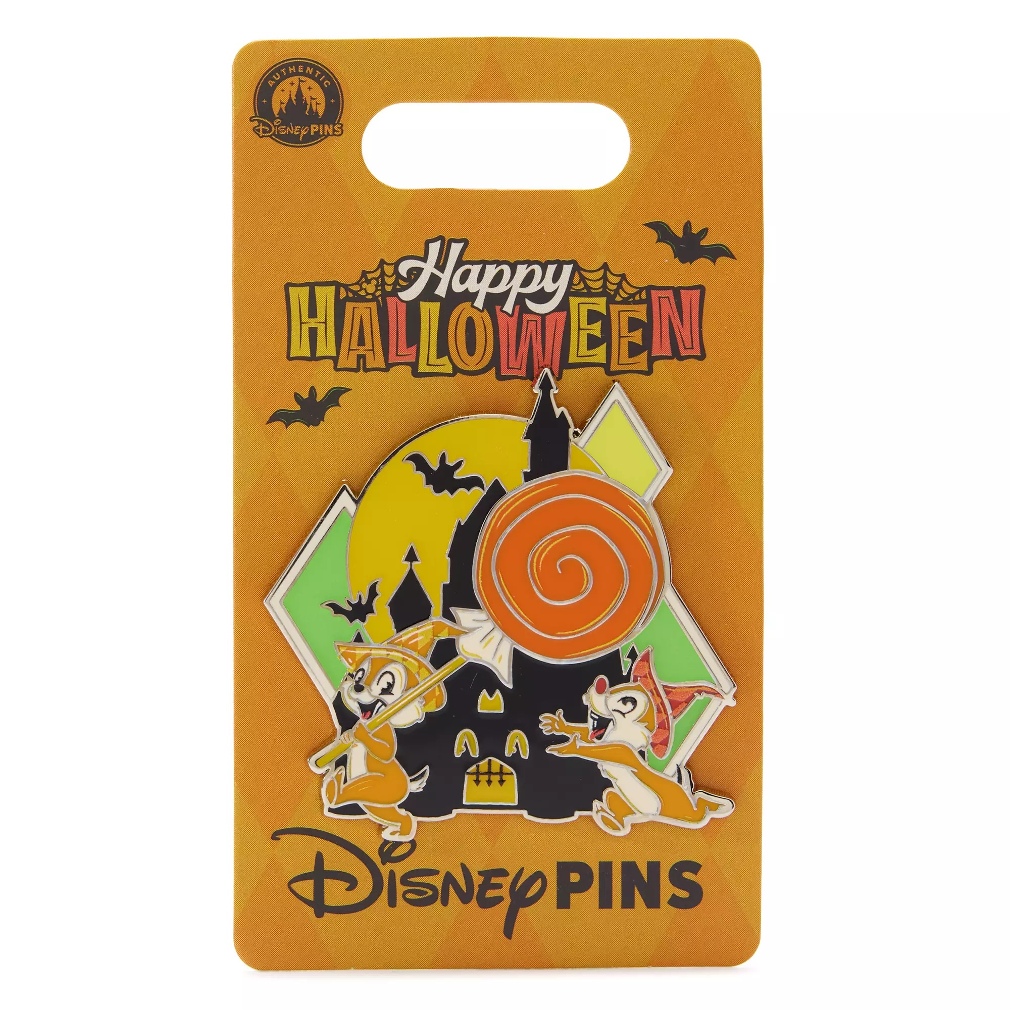 Chip 'n Dale Glow-in-the-Dark ''Happy Halloween'' Pin