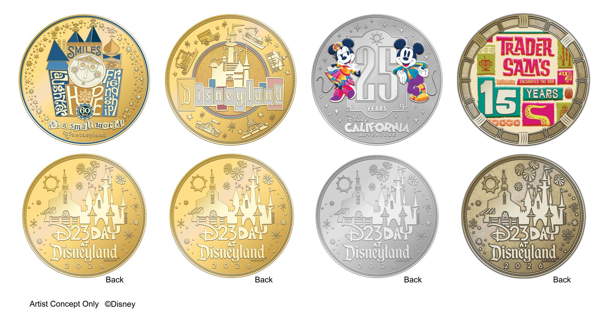 D23 Day Medallions