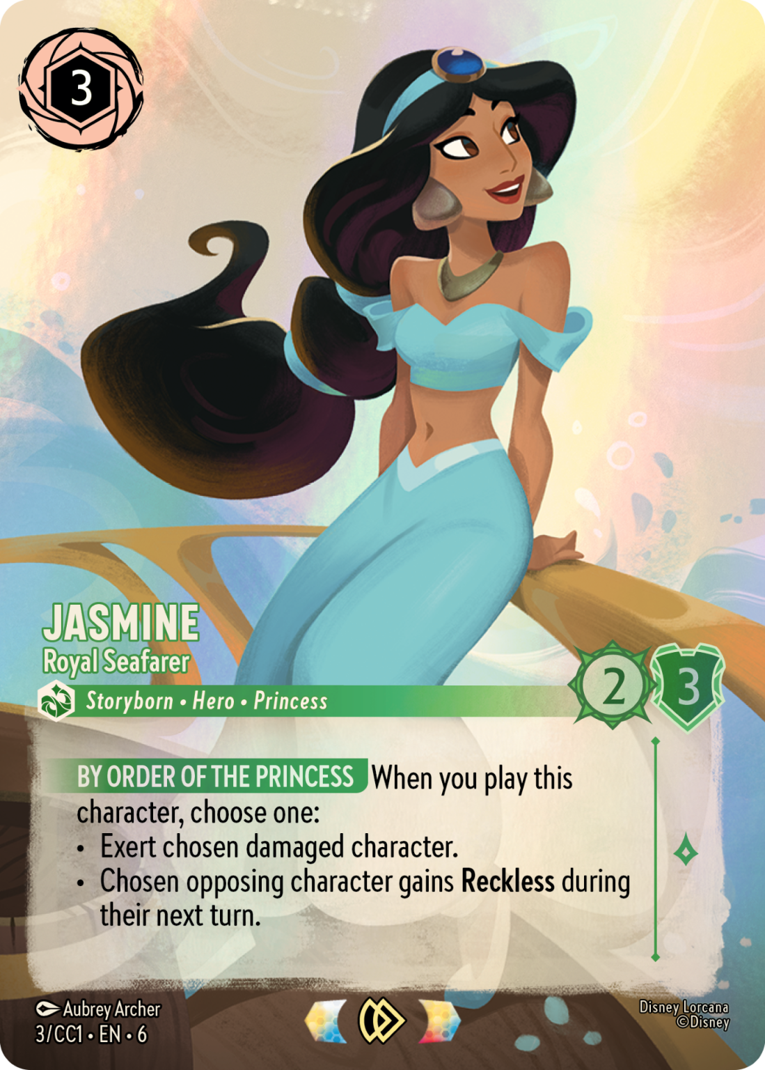Disney Lorcana Jasmine Card