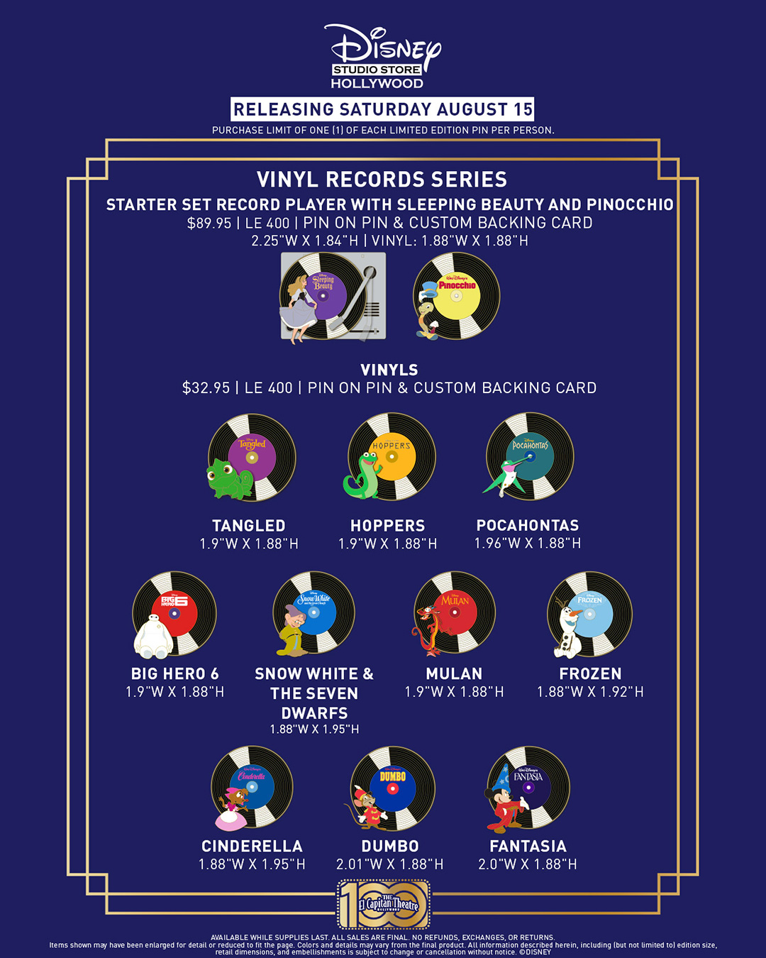 Disney Studio Store Hollywood Saturday Releases - 1